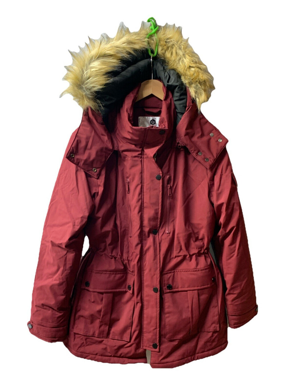 Genovega Graphene Heated Jacket Women Long Puffer Coat with Battery Pack Size L